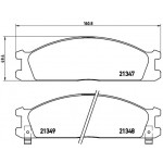 BREMBO Bremsbelagsatz, Scheibenbremse