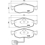 BREMBO Bremsbelagsatz, Scheibenbremse