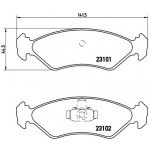 BREMBO Bremsbelagsatz, Scheibenbremse
