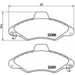 BREMBO Bremsbelagsatz, Scheibenbremse