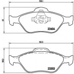 BREMBO Bremsbelagsatz, Scheibenbremse