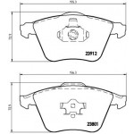 BREMBO Bremsbelagsatz, Scheibenbremse