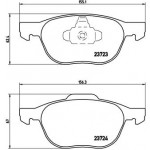 BREMBO Bremsbelagsatz, Scheibenbremse