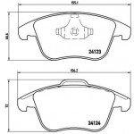 BREMBO Bremsbelagsatz, Scheibenbremse