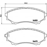BREMBO Bremsbelagsatz, Scheibenbremse
