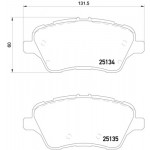 BREMBO Bremsbelagsatz, Scheibenbremse