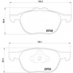 BREMBO Bremsbelagsatz, Scheibenbremse