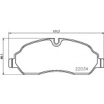 BREMBO Bremsbelagsatz, Scheibenbremse