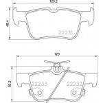 BREMBO Bremsbelagsatz, Scheibenbremse