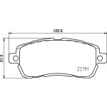 BREMBO Bremsbelagsatz, Scheibenbremse