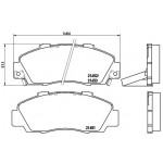 BREMBO Bremsbelagsatz, Scheibenbremse