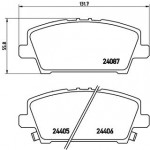 BREMBO Bremsbelagsatz, Scheibenbremse
