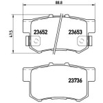 BREMBO Bremsbelagsatz, Scheibenbremse