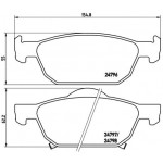 BREMBO Bremsbelagsatz, Scheibenbremse