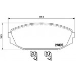 BREMBO Bremsbelagsatz, Scheibenbremse