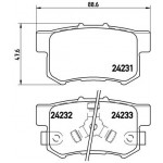 BREMBO Bremsbelagsatz, Scheibenbremse