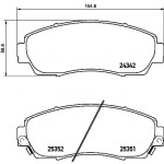BREMBO Bremsbelagsatz, Scheibenbremse