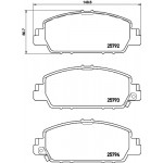 BREMBO Bremsbelagsatz, Scheibenbremse