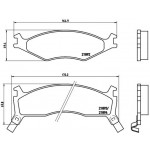 BREMBO Bremsbelagsatz, Scheibenbremse