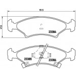 BREMBO Bremsbelagsatz, Scheibenbremse