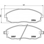 BREMBO Bremsbelagsatz, Scheibenbremse