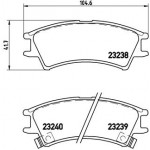 BREMBO Bremsbelagsatz, Scheibenbremse