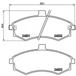 BREMBO Bremsbelagsatz, Scheibenbremse