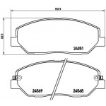BREMBO Bremsbelagsatz, Scheibenbremse