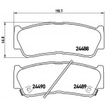 BREMBO Bremsbelagsatz, Scheibenbremse