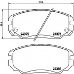 BREMBO Bremsbelagsatz, Scheibenbremse