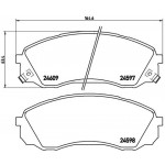 BREMBO Bremsbelagsatz, Scheibenbremse