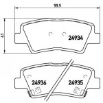 BREMBO Bremsbelagsatz, Scheibenbremse