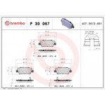 BREMBO Bremsbelagsatz, Scheibenbremse