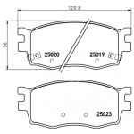 BREMBO Bremsbelagsatz, Scheibenbremse