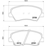 BREMBO Bremsbelagsatz, Scheibenbremse