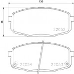 BREMBO Bremsbelagsatz, Scheibenbremse