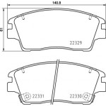 BREMBO Bremsbelagsatz, Scheibenbremse