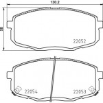 BREMBO Bremsbelagsatz, Scheibenbremse