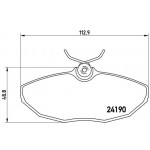 BREMBO Bremsbelagsatz, Scheibenbremse