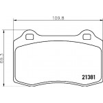 BREMBO Bremsbelagsatz, Scheibenbremse