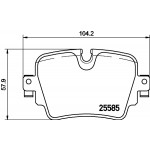 BREMBO Bremsbelagsatz, Scheibenbremse