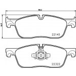 BREMBO Bremsbelagsatz, Scheibenbremse