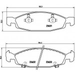 BREMBO Bremsbelagsatz, Scheibenbremse