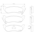BREMBO Bremsbelagsatz, Scheibenbremse