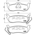 BREMBO Bremsbelagsatz, Scheibenbremse