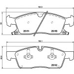 BREMBO Bremsbelagsatz, Scheibenbremse