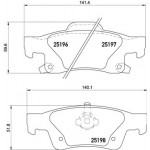 BREMBO Bremsbelagsatz, Scheibenbremse