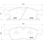 BREMBO Bremsbelagsatz, Scheibenbremse
