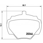 BREMBO Bremsbelagsatz, Scheibenbremse