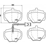 BREMBO Bremsbelagsatz, Scheibenbremse